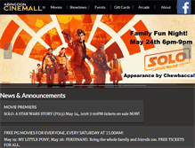 Tablet Screenshot of cinemall.com